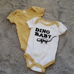 2 Piece Onesies - 3-6 Months